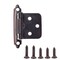 South Main Hardware Oil Rubbed Bronze Traditional Variable Overlay Hinge (10-pairs) SH7114-OR-10 - alternate 1